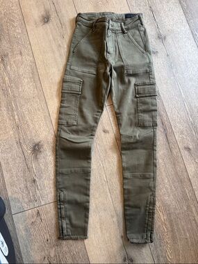 All saints Olive Green Cargo skinny 24
